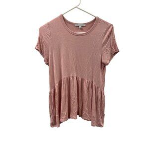 Grace small light, pink Pelpum style crew neck T-shirt